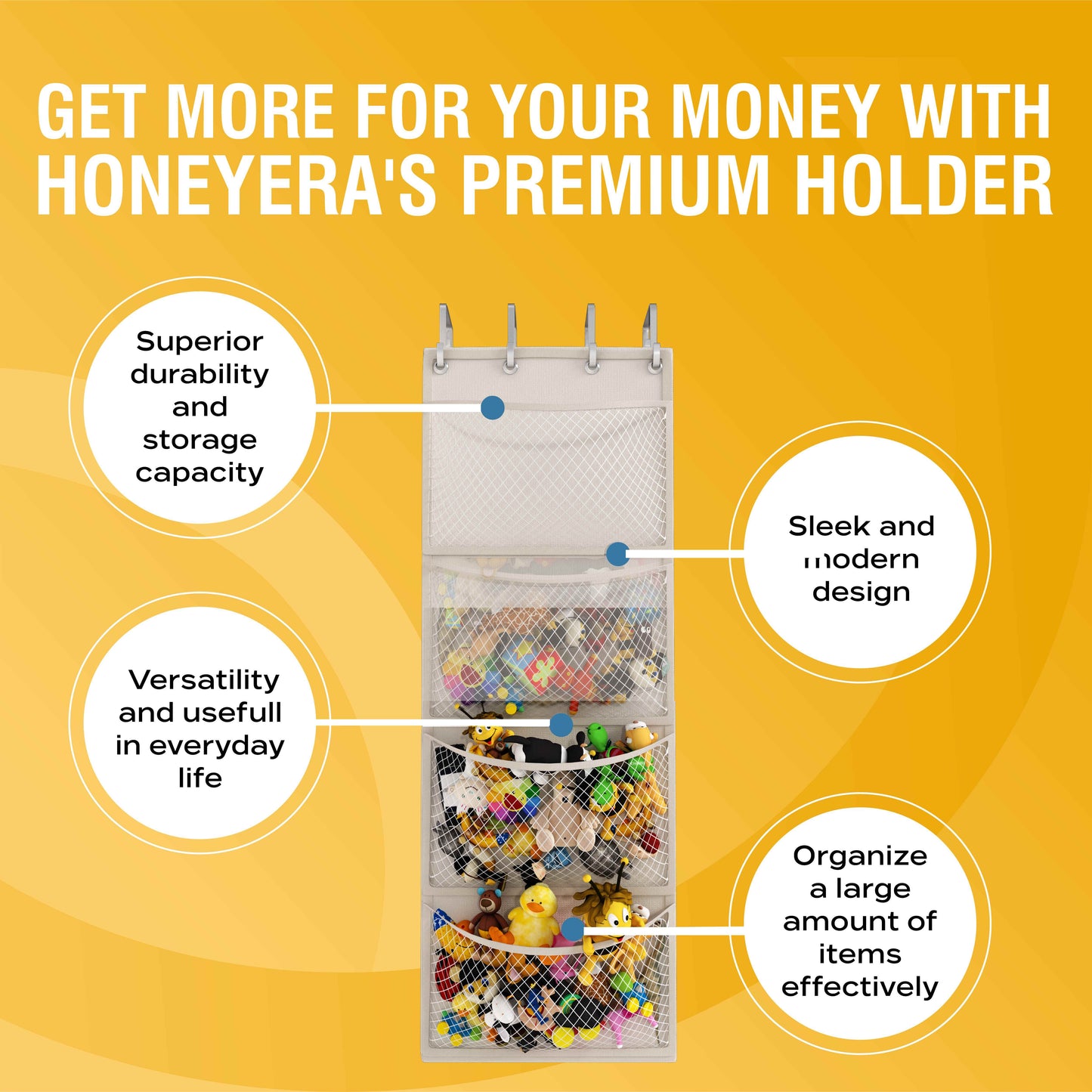 Honeyera® The Original Stuffed Animal Storage (Patented)