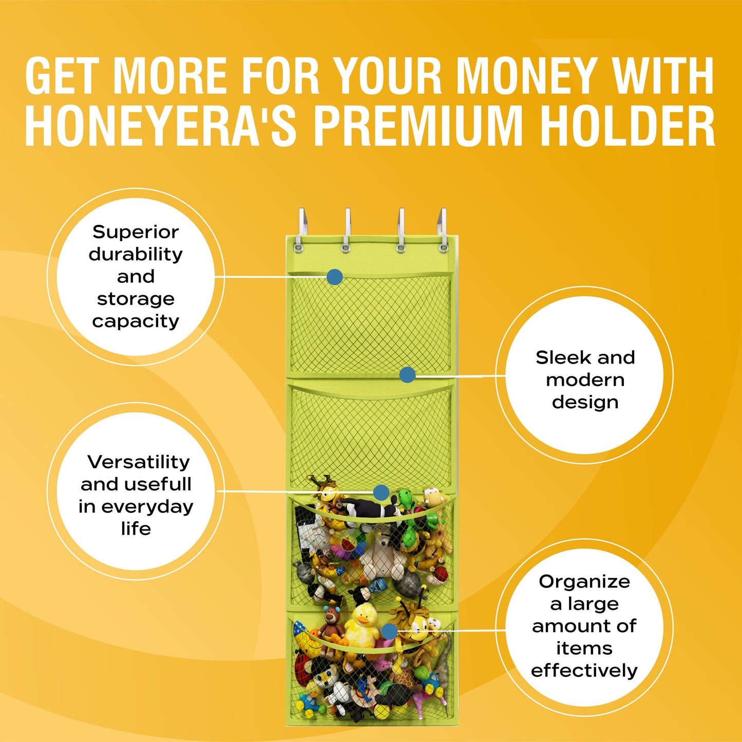 Honeyera® The Original Stuffed Animal Storage (Patented)
