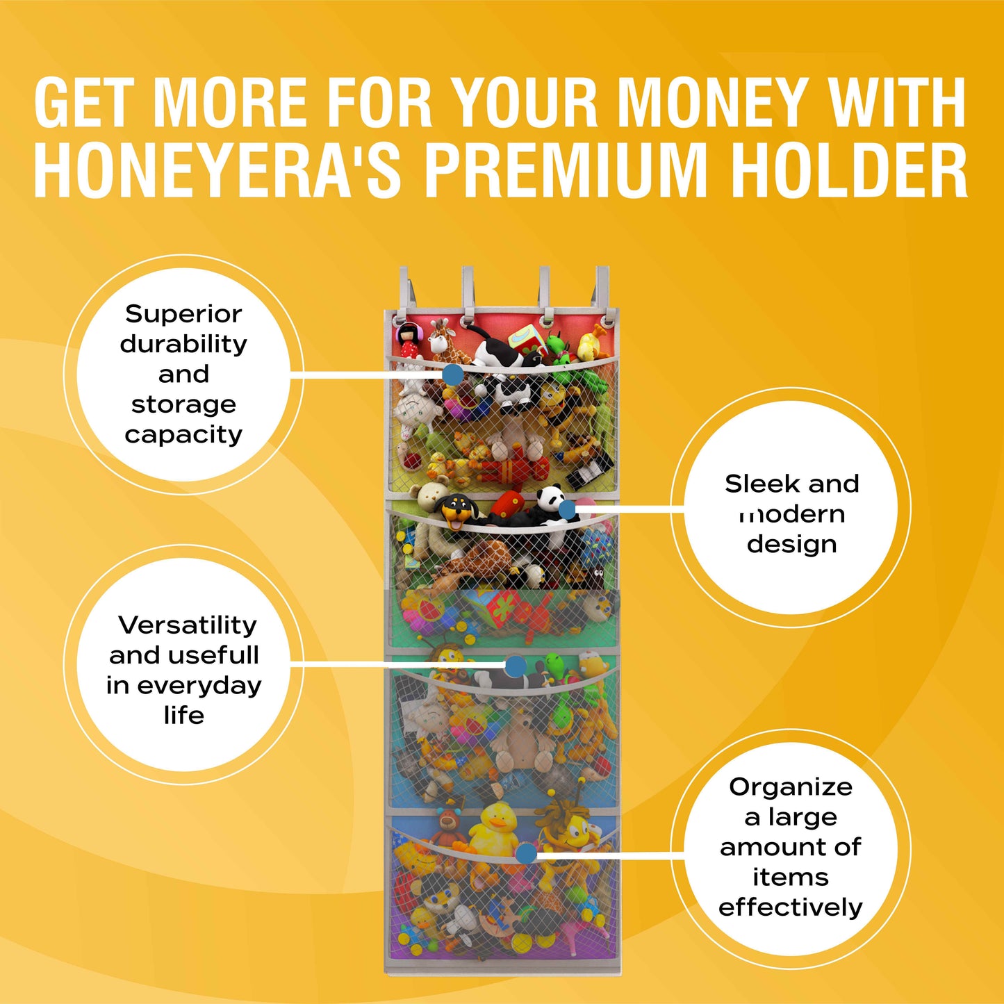 Honeyera® The Original Stuffed Animal Storage (Patented)