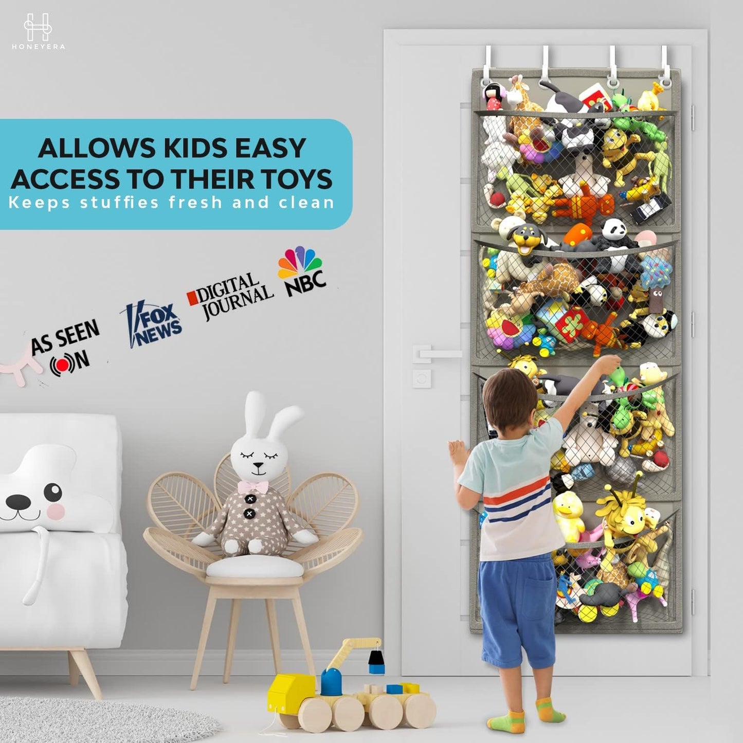 Honeyera® The Original Stuffed Animal Storage (Patented)