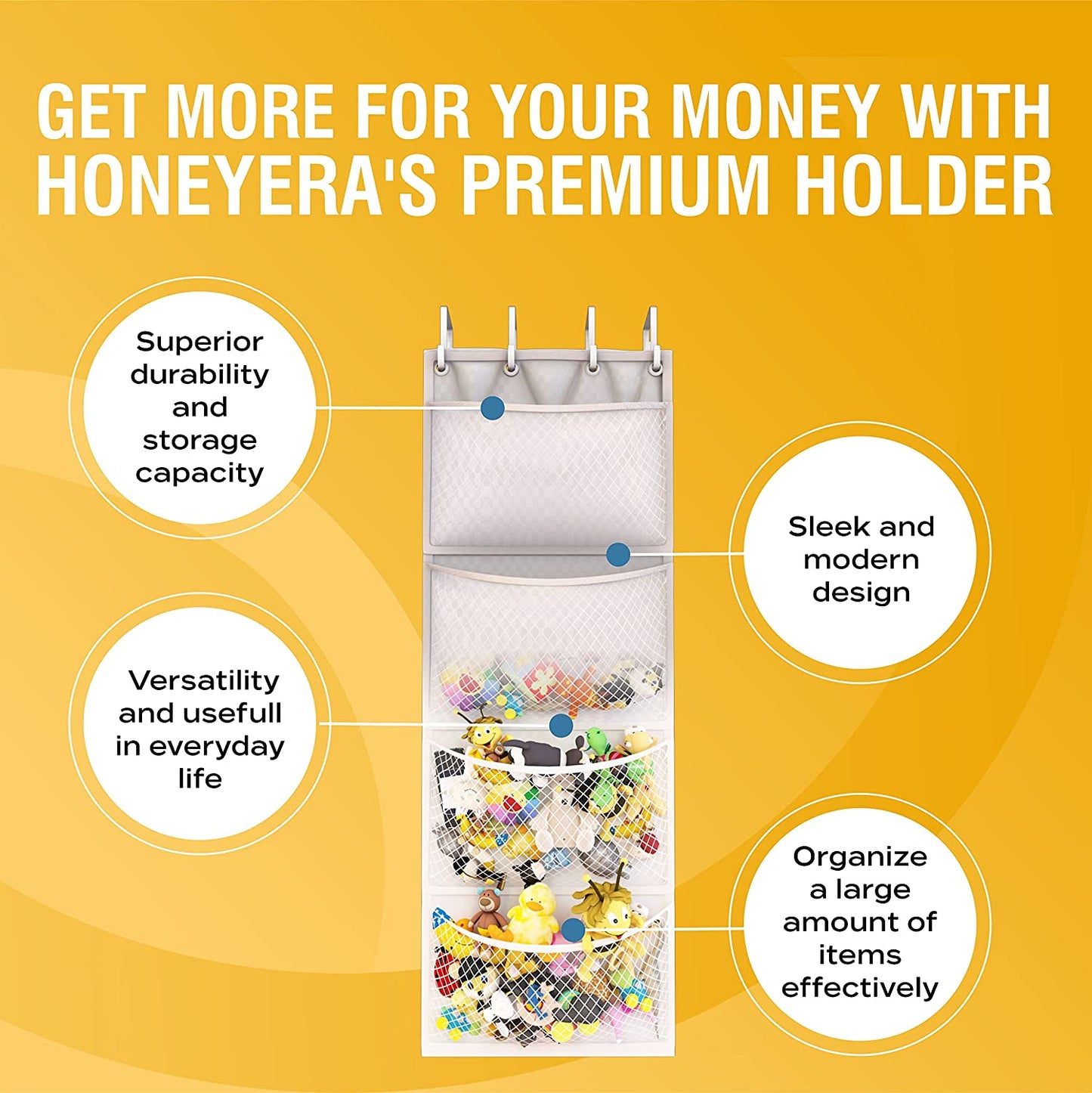 Honeyera® The Original Stuffed Animal Storage (Patented)