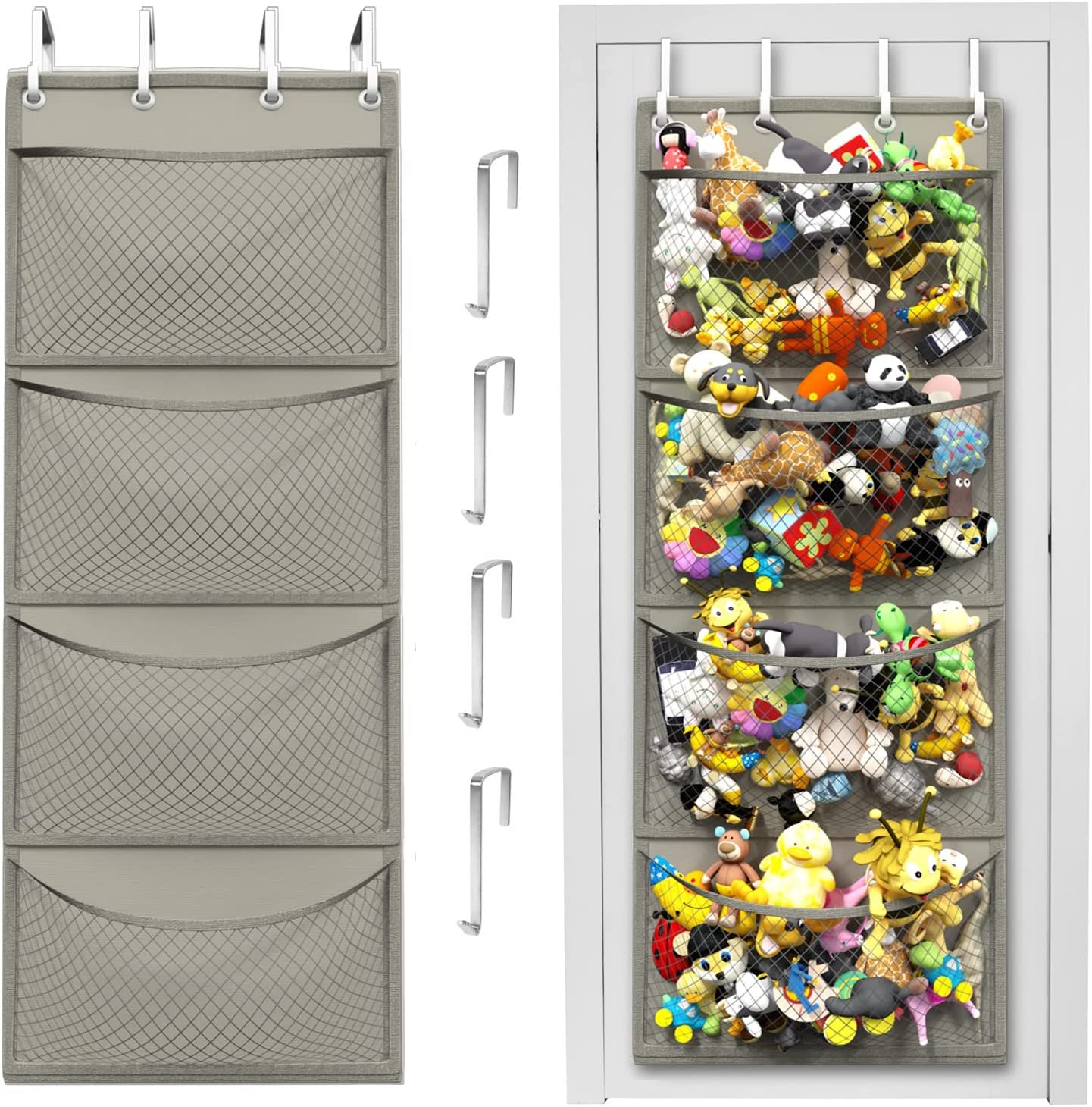 Wall / Corner Mount Large Stuffed Animal Storage Holder