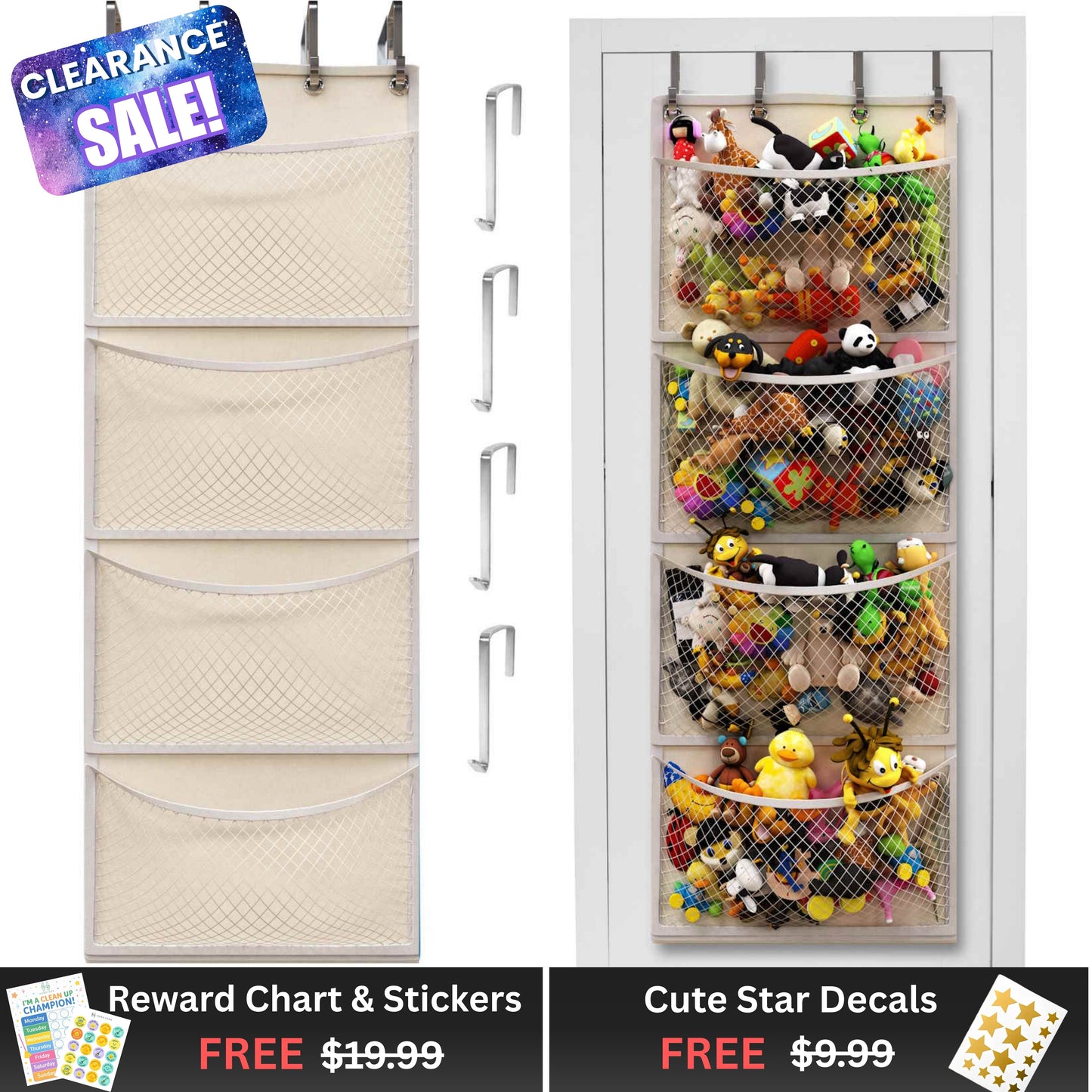 Honeyera® The Original Stuffed Animal Storage (Patented)