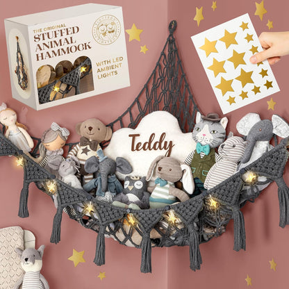 Macrame Cord Stuffed Animal Hammock
