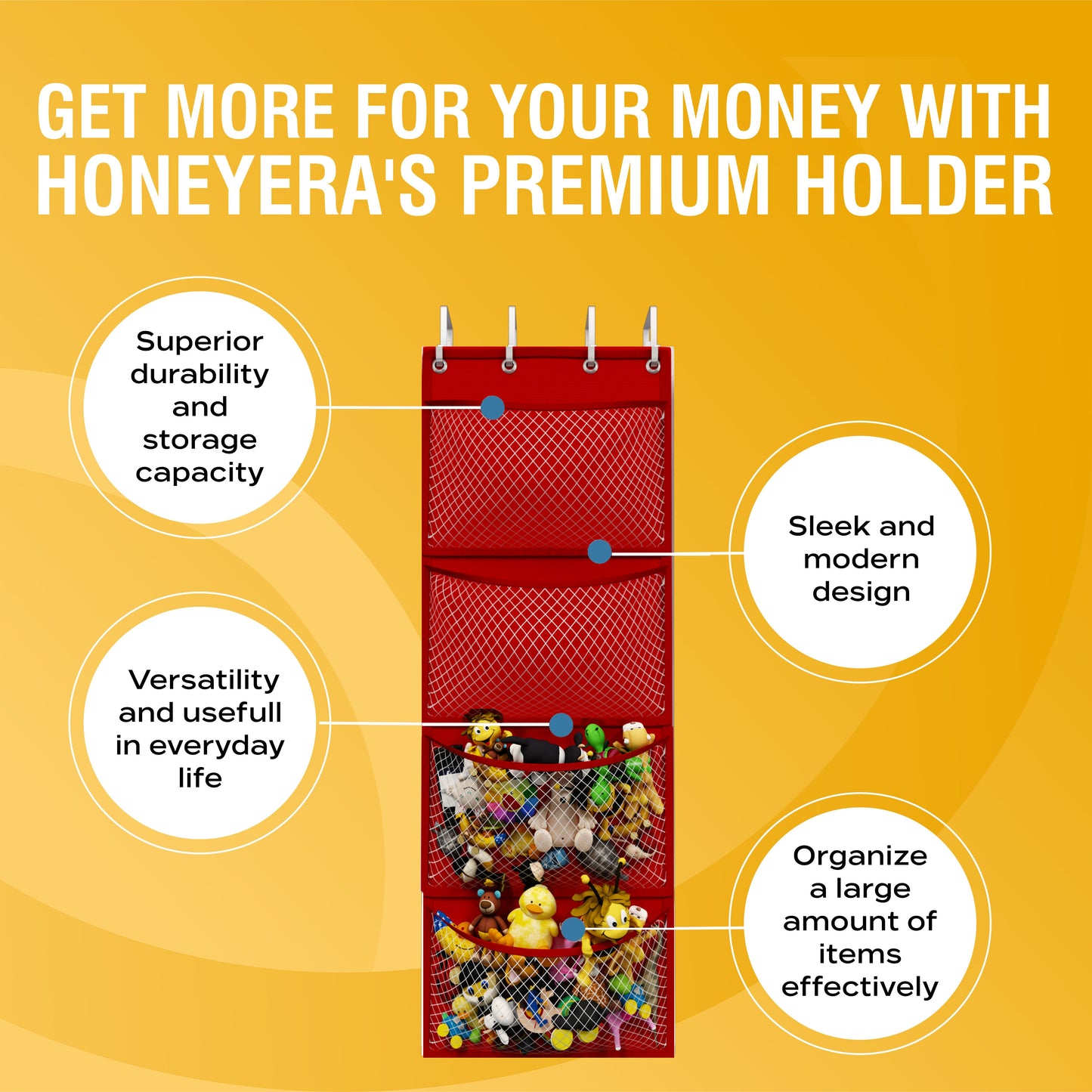Honeyera® The Original Stuffed Animal Storage (Patented)