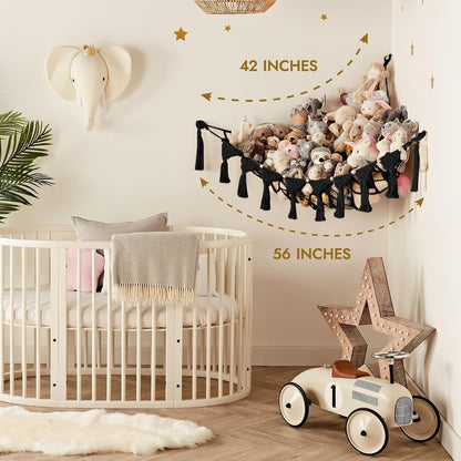 Macrame Cord Stuffed Animal Hammock