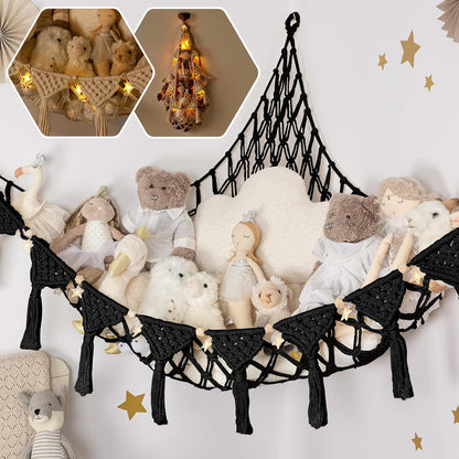 Macrame Cord Stuffed Animal Hammock