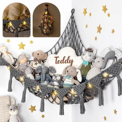 Macrame Cord Stuffed Animal Hammock