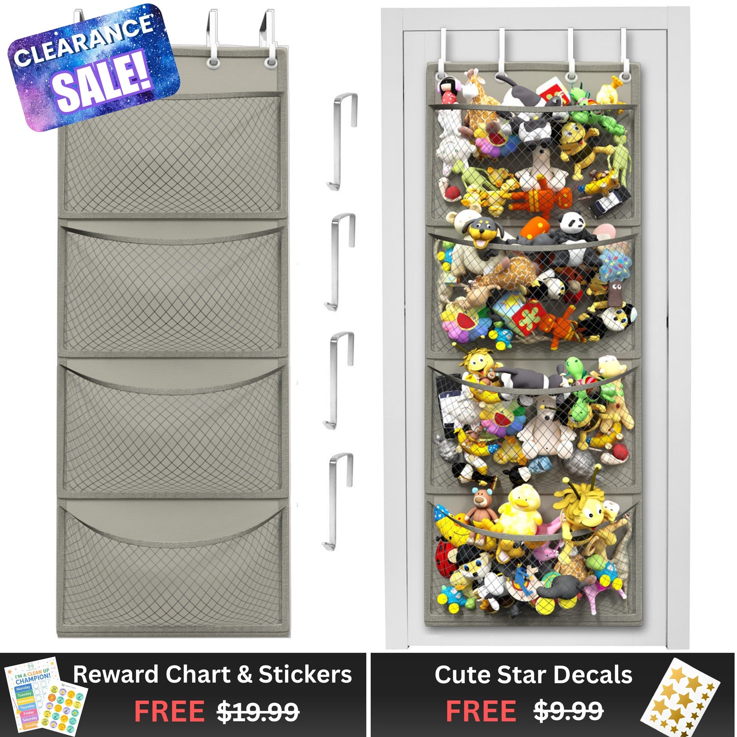 Honeyera® The Original Stuffed Animal Storage (Patented)