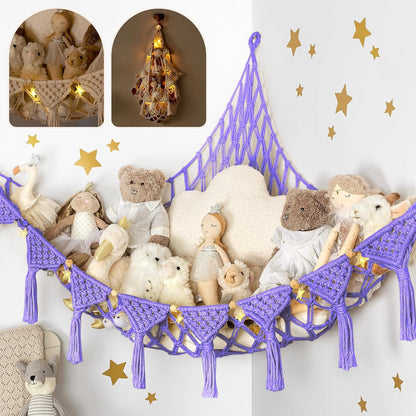 Macrame Cord Stuffed Animal Hammock